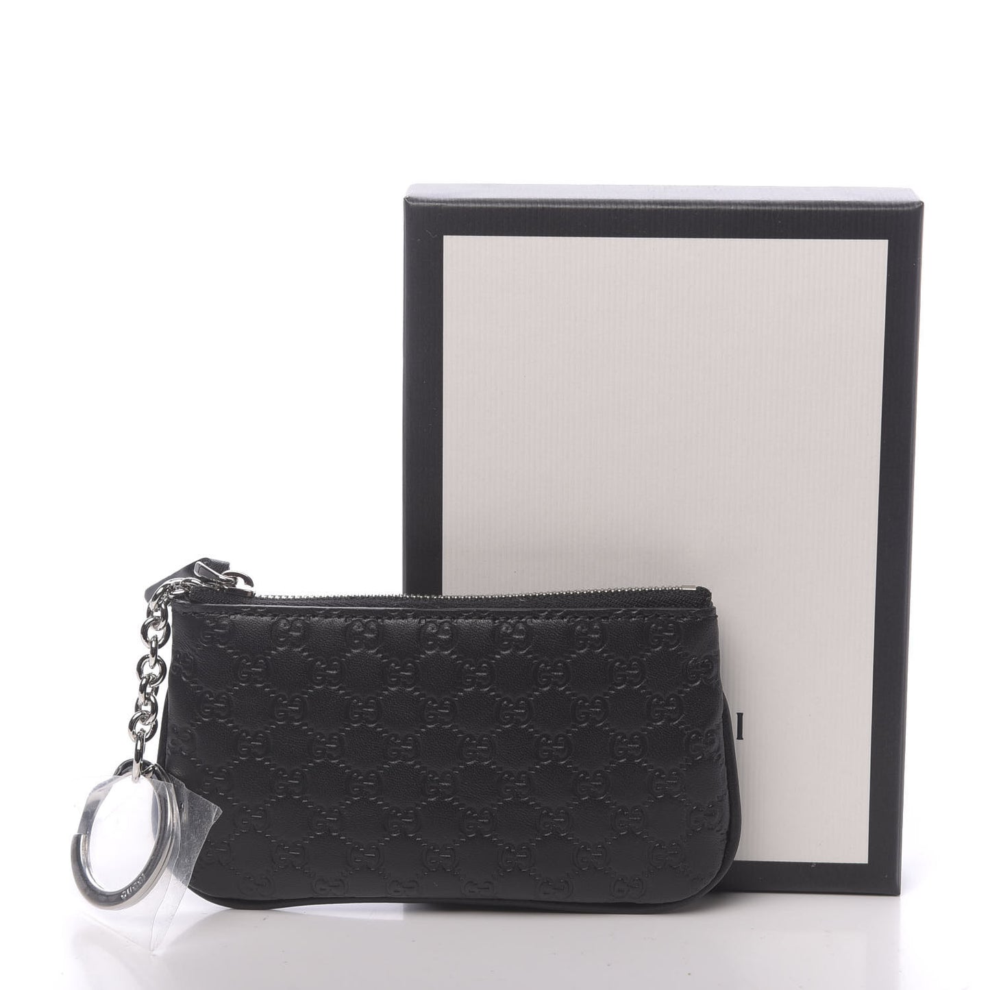 Microguccissima Key Ring Coin Case Black