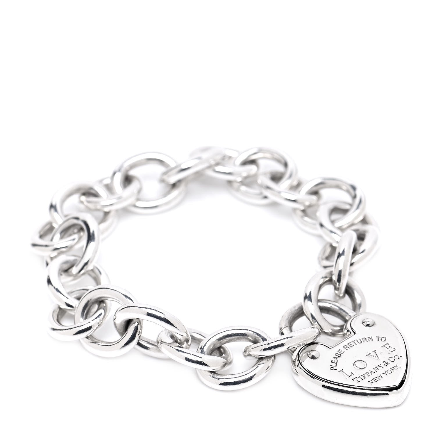 Tiffany Sterling Silver Return to Tiffany Love Lock Bracelet 1 of 6