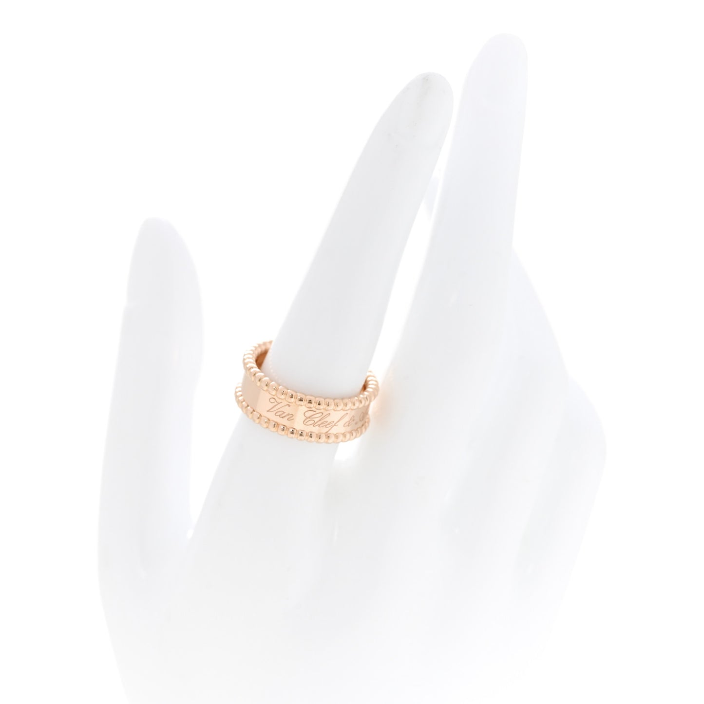 18K Rose Gold Perlee Signature Ring 56 7.75