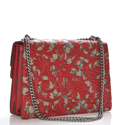 Gucci GG Supreme Monogram Arabesque Medium Dionysus Shoulder Bag Hibiscus Red 3 of 7