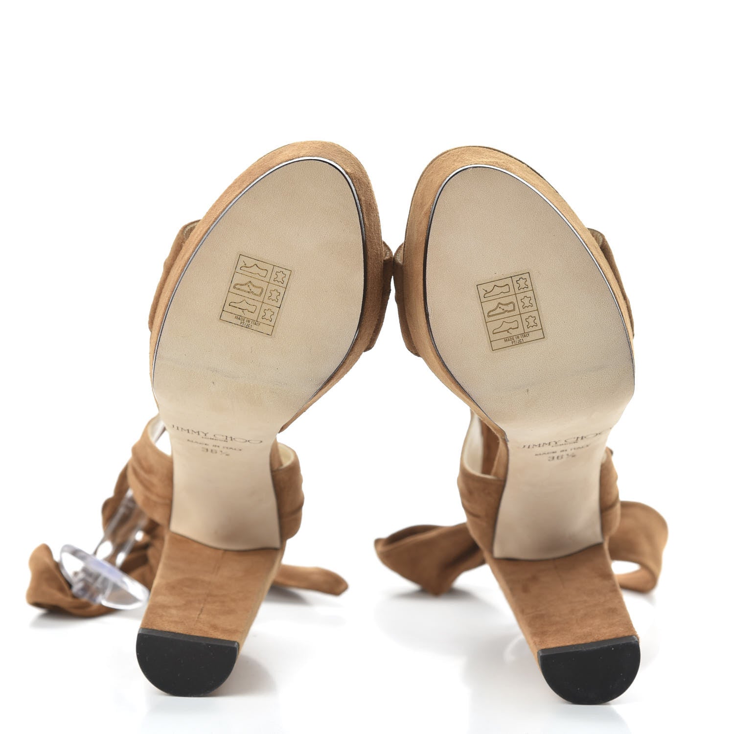 Jimmy Choo Soft Suede Kaytrin 120 Platform Sandals 36.5 Canyon 5 of 8