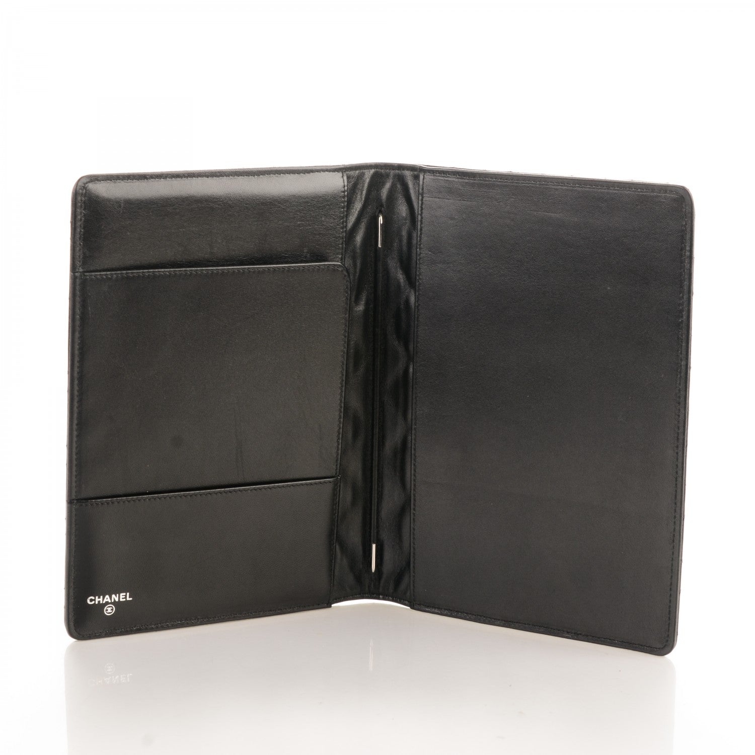 Chanel Lambskin Quilted Large Agenda Cover Black 5 of 8