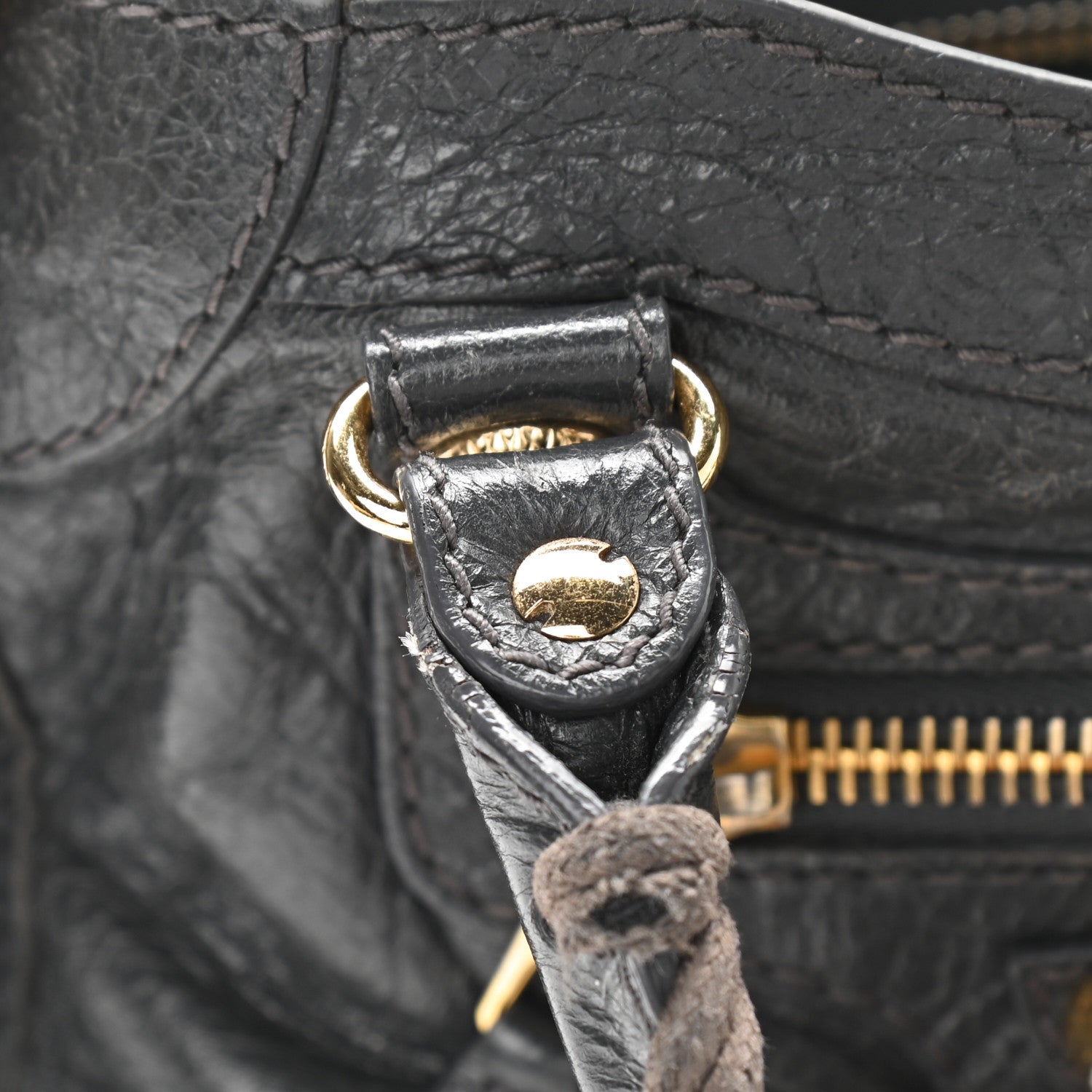Balenciaga Agneau Giant 12 Gold Hardware Mini City Gris Fossile 12 of 20