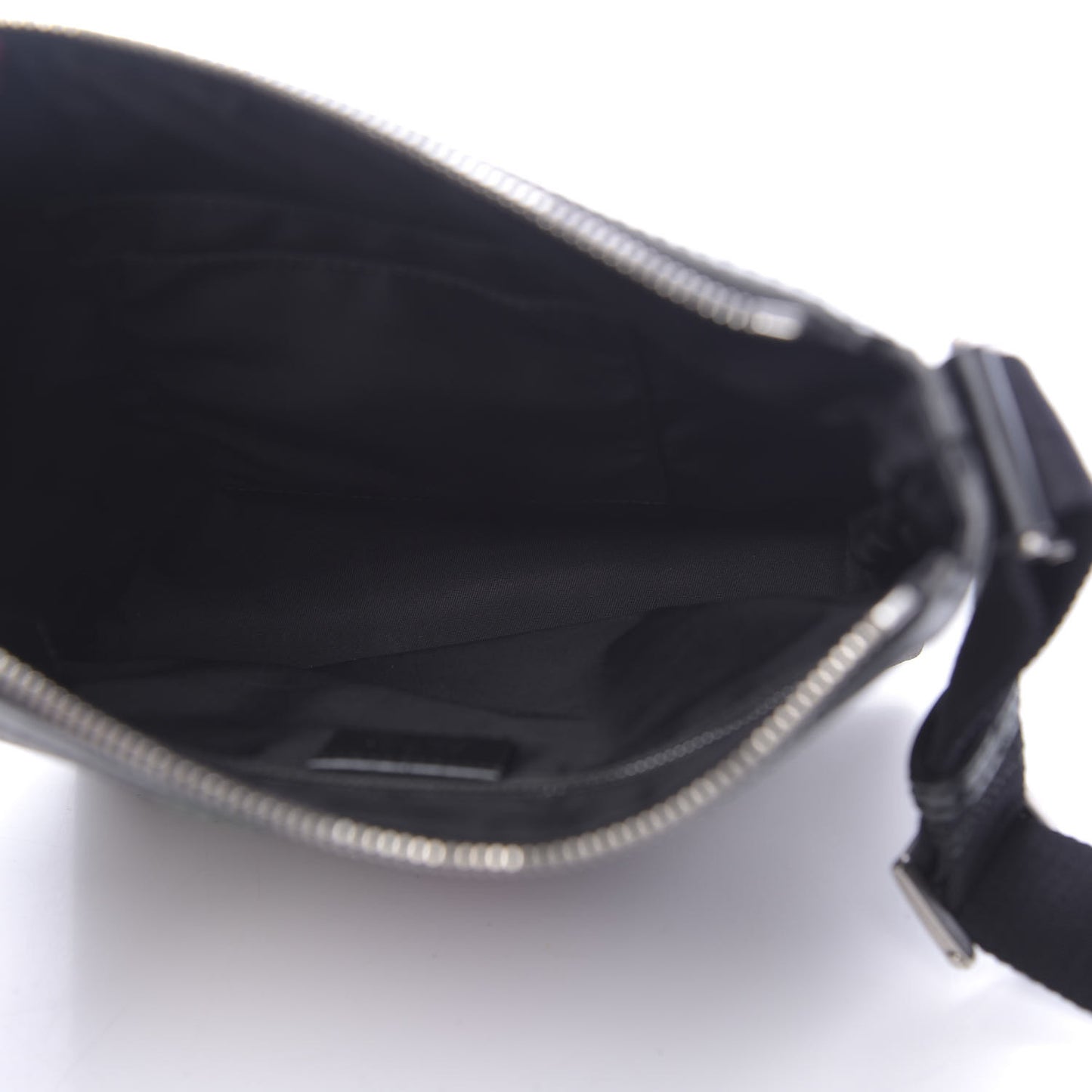 GG Supreme Monogram Web Messenger Bag Black