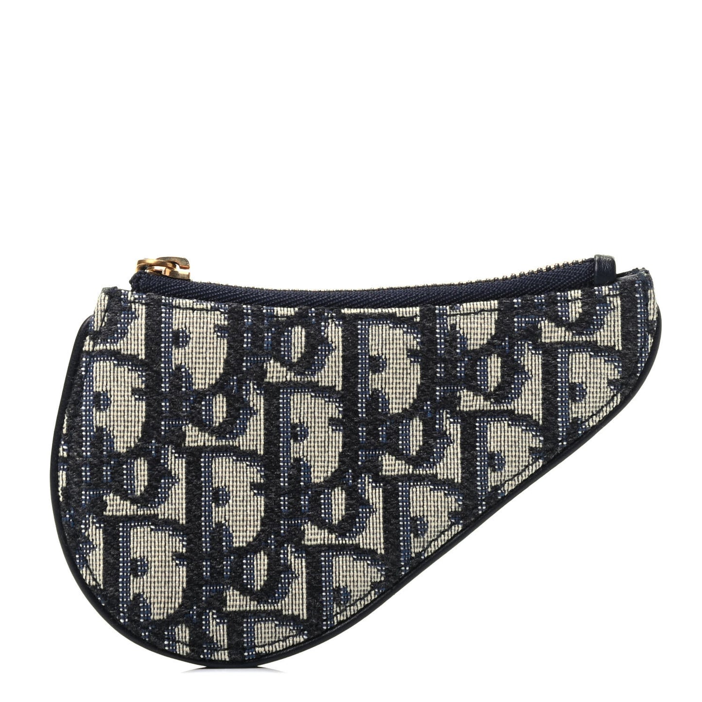 Oblique Saddle Coin Purse Blue