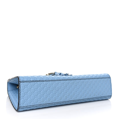 Gucci Microguccissima Medium Emily Chain Shoulder Bag Mineral Blue 4 of 12