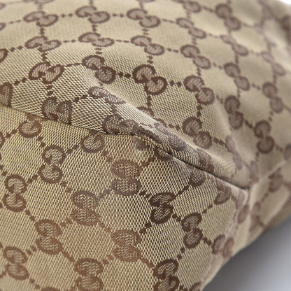 Gucci Monogram Medium Horsebit Chain Hobo Dark Brown 12 of 15
