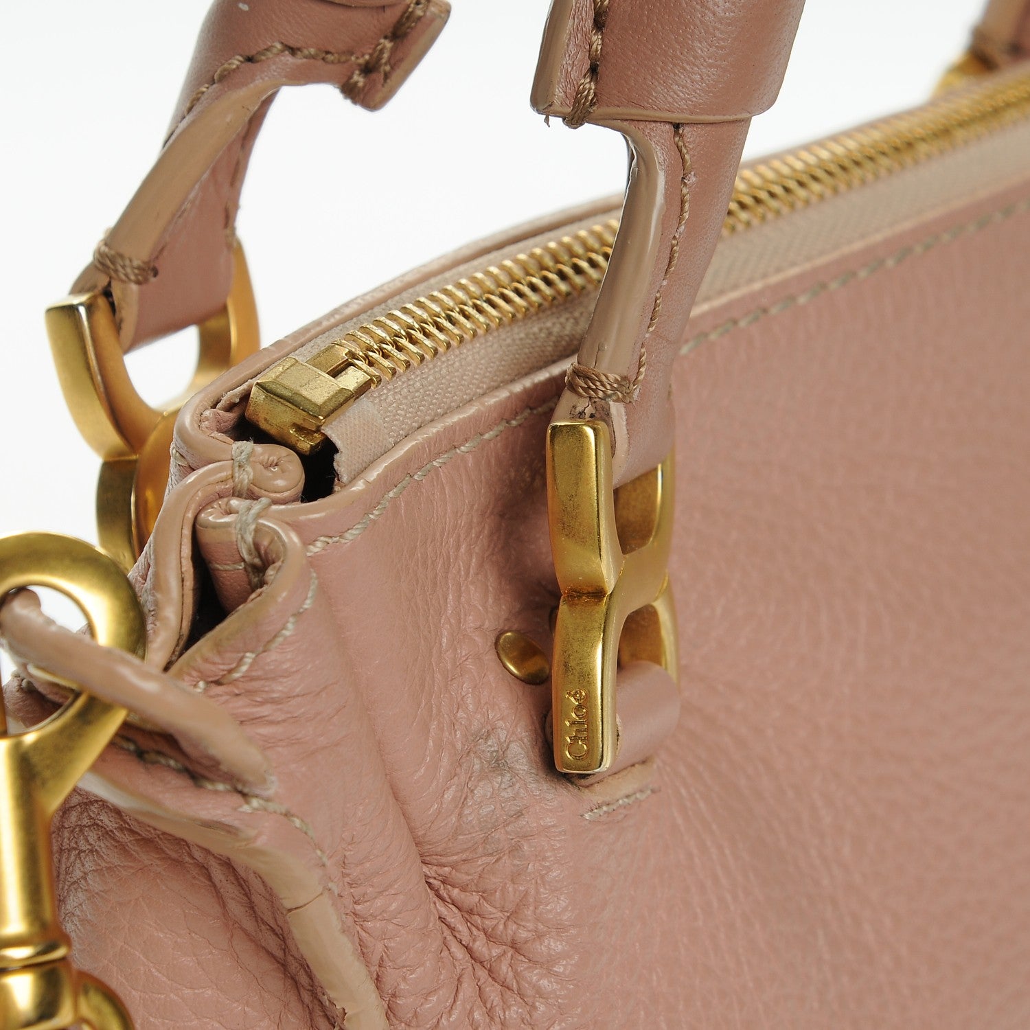 Chloe Calfskin Mini Marcie Satchel Anemone Pink 12 of 13