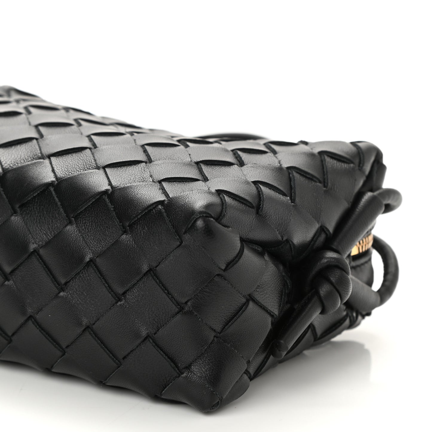 Nappa Intrecciato Mini Loop Camera Bag Black