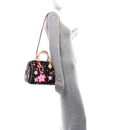 Louis Vuitton LV X TM Monogram Cherry Blossom Speedy Bandouliere 25 Sakura Brown 2 of 10