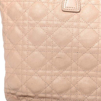 Christian Dior Coated Canvas Cannage Small Panarea Tote Beige 22 of 29