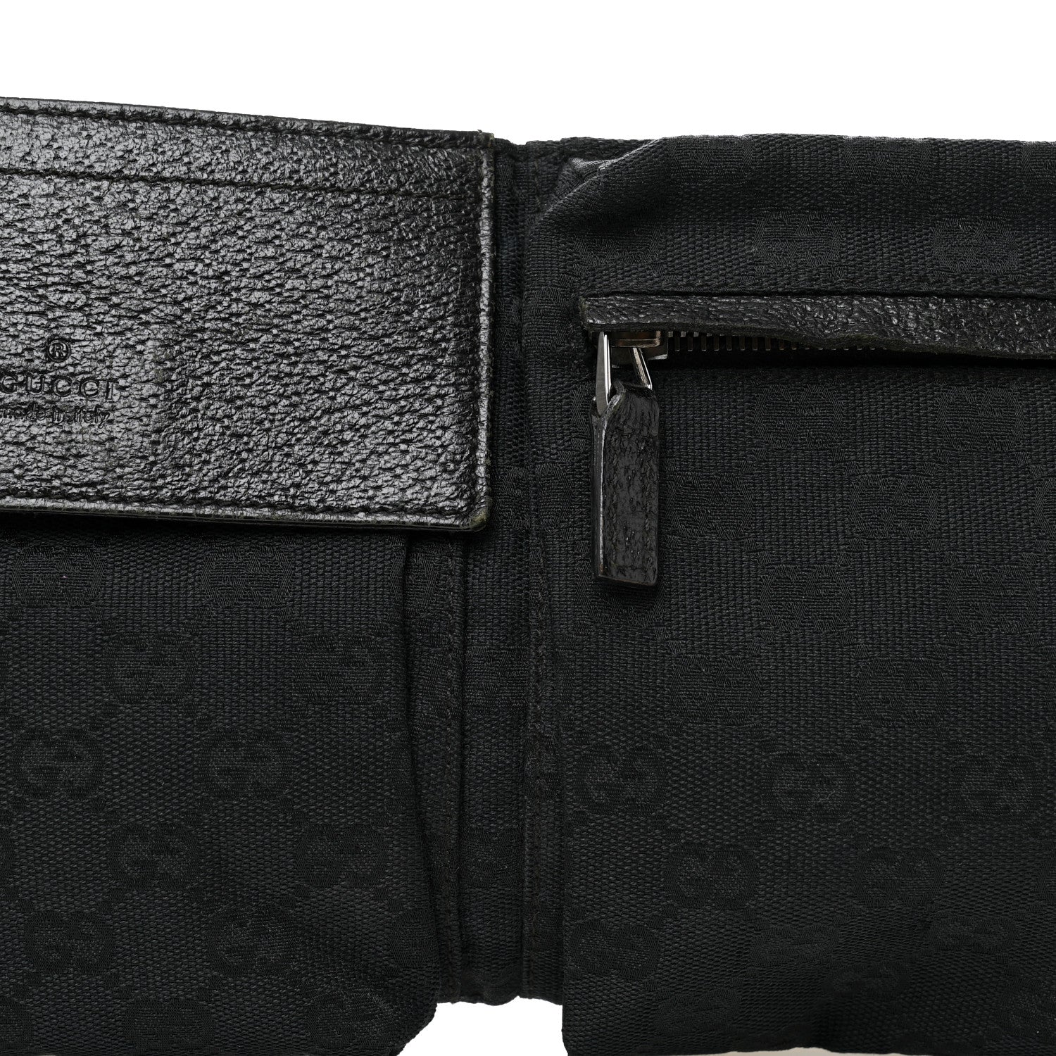 Gucci GG Monogram Double Pocket Belt Bag Black 9 of 11
