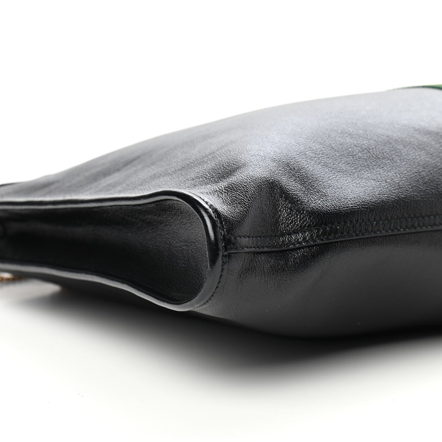 Calfskin Large Rajah Chain Tote Black