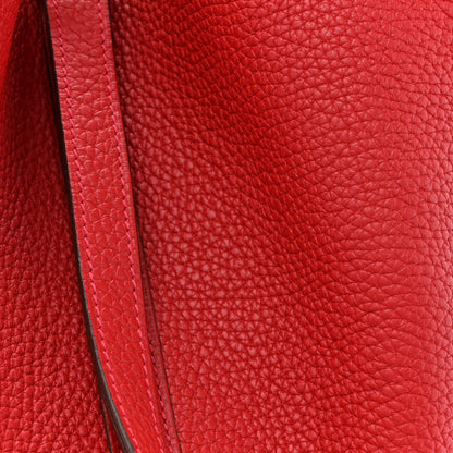 Hermes Taurillon Clemence Picotin Lock 22 MM Rouge Casaque 8 of 12