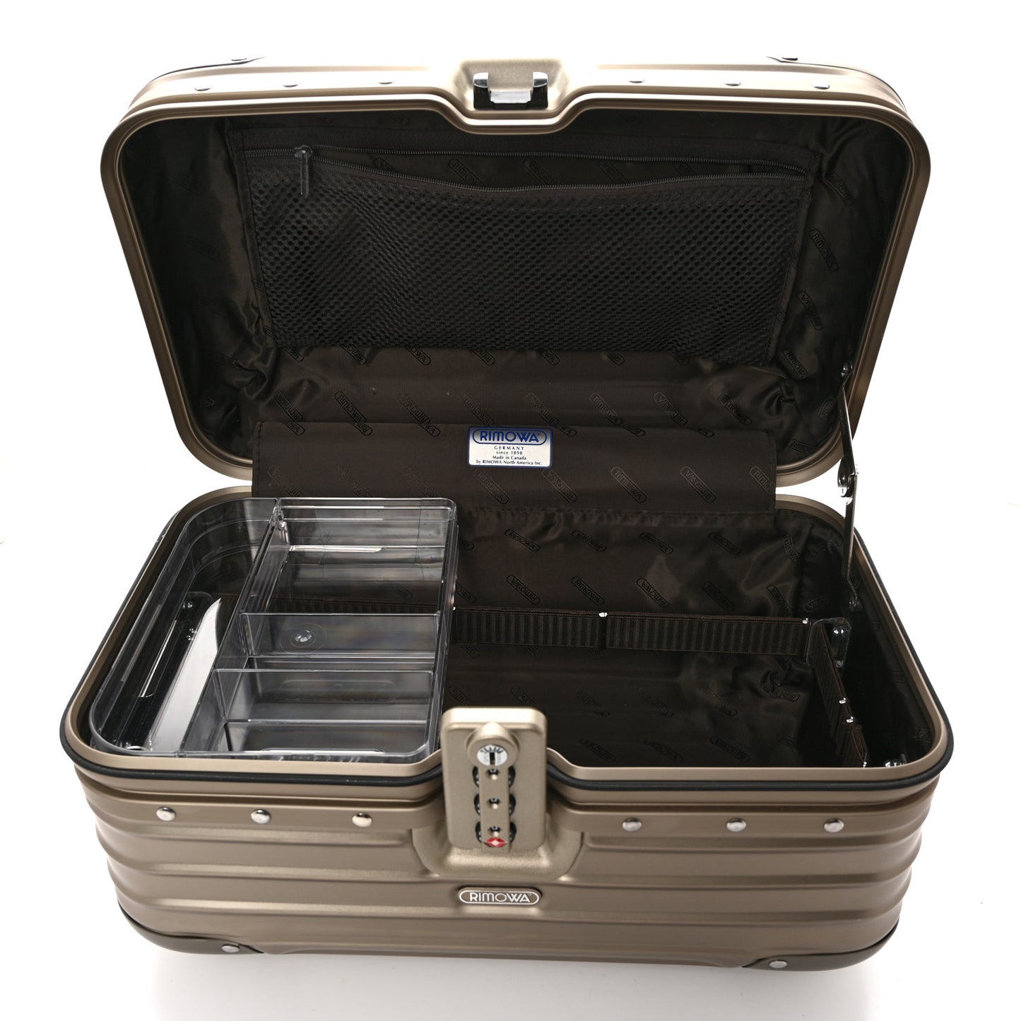 Aluminum Topas Vanity Case Titanium