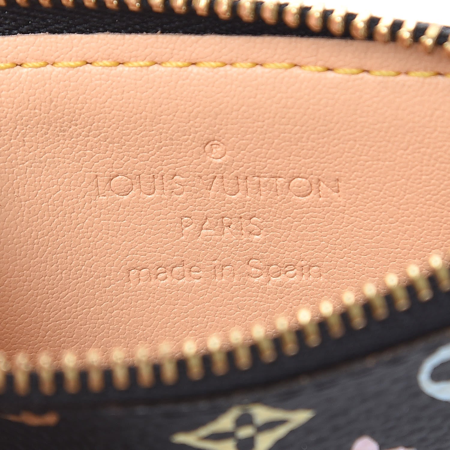 Louis Vuitton Monogram Multicolor Key Pouch Black 6 of 8