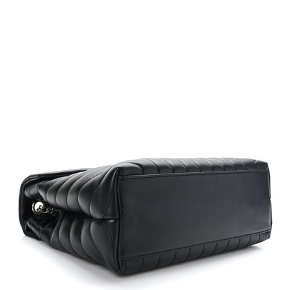 Saint Laurent Calfskin Y Quilted Monogram Medium Loulou Chain Satchel Black 4 of 9