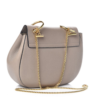Chloe Grained Lambskin Drew Shoulder Bag Motty Grey 3 of 11