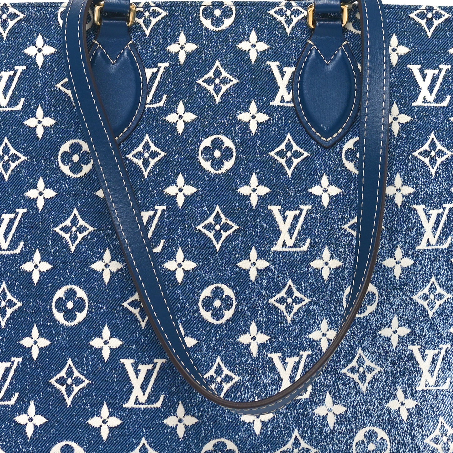 Monogram Jacquard Denim Onthego MM Bleu