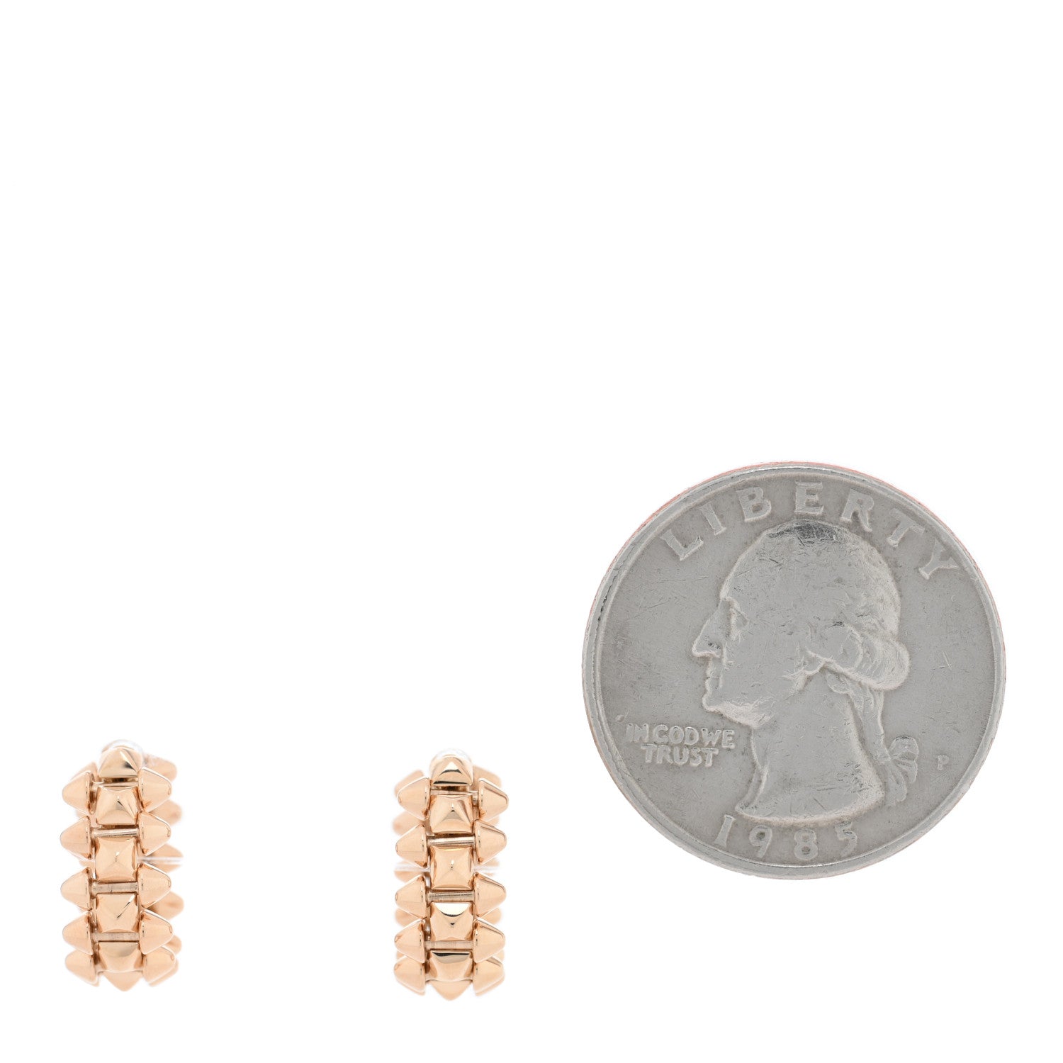 Cartier 18K Pink Gold Mini Clash de Cartier Earrings 2 of 4