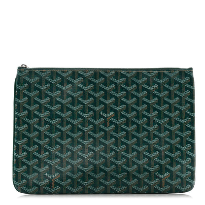 Goyard Goyardine Senat Pochette MM Green 1 of 9