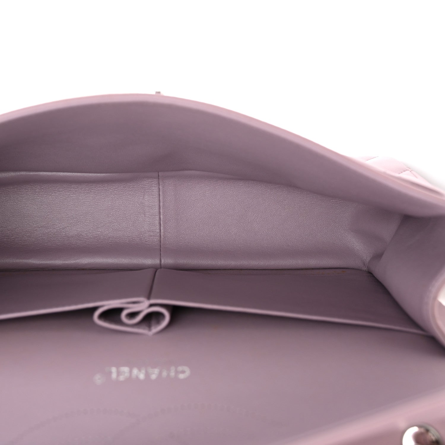 Chanel Lambskin Quilted Jumbo Double Flap Light Purple 5 of 15