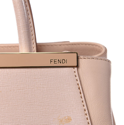 Fendi Vitello Elite Flamingo Petite 2Jours Tote Rosa Plaster 9 of 9