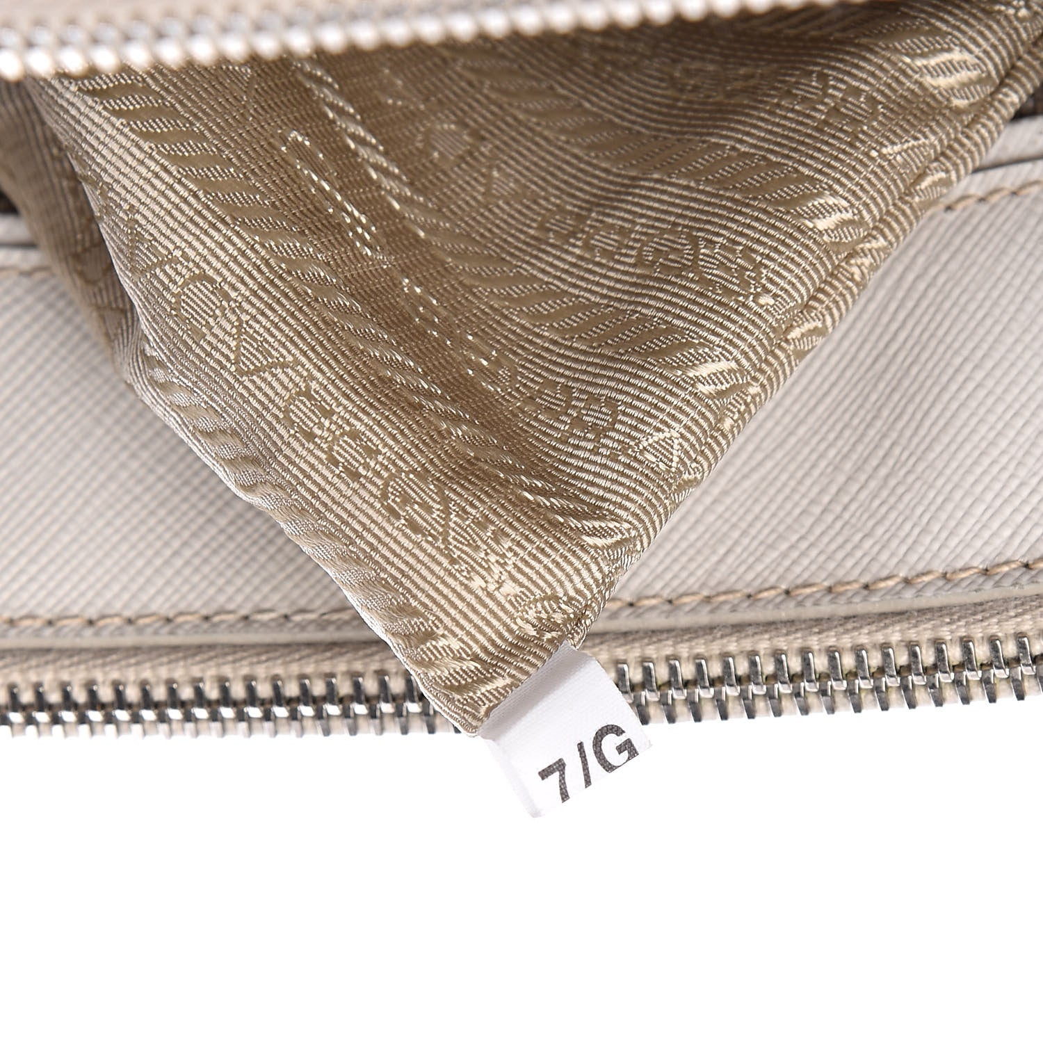 Prada Saffiano Small Galleria Double Zip Tote Talco 7 of 15