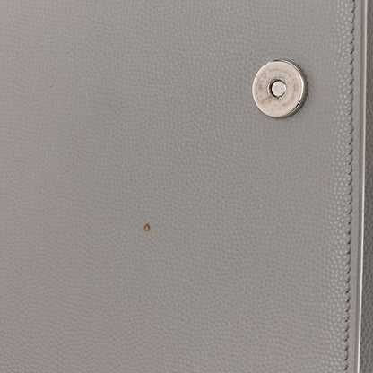 Saint Laurent Grain De Poudre Classic Monogram Kate Clutch Souris 9 of 10