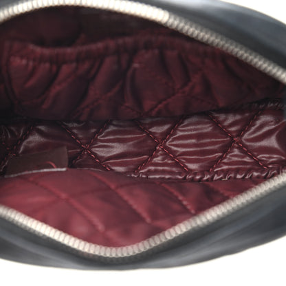 Chanel Lambskin Quilted Small Curvy Pouch Cosmetic Case Black 4 of 4
