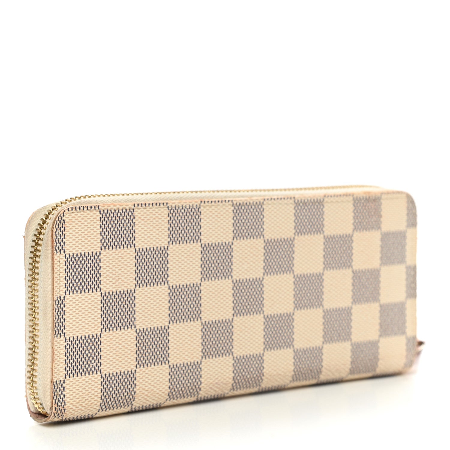 Louis Vuitton Damier Azur Clemence Wallet Rose Ballerine 3 of 14