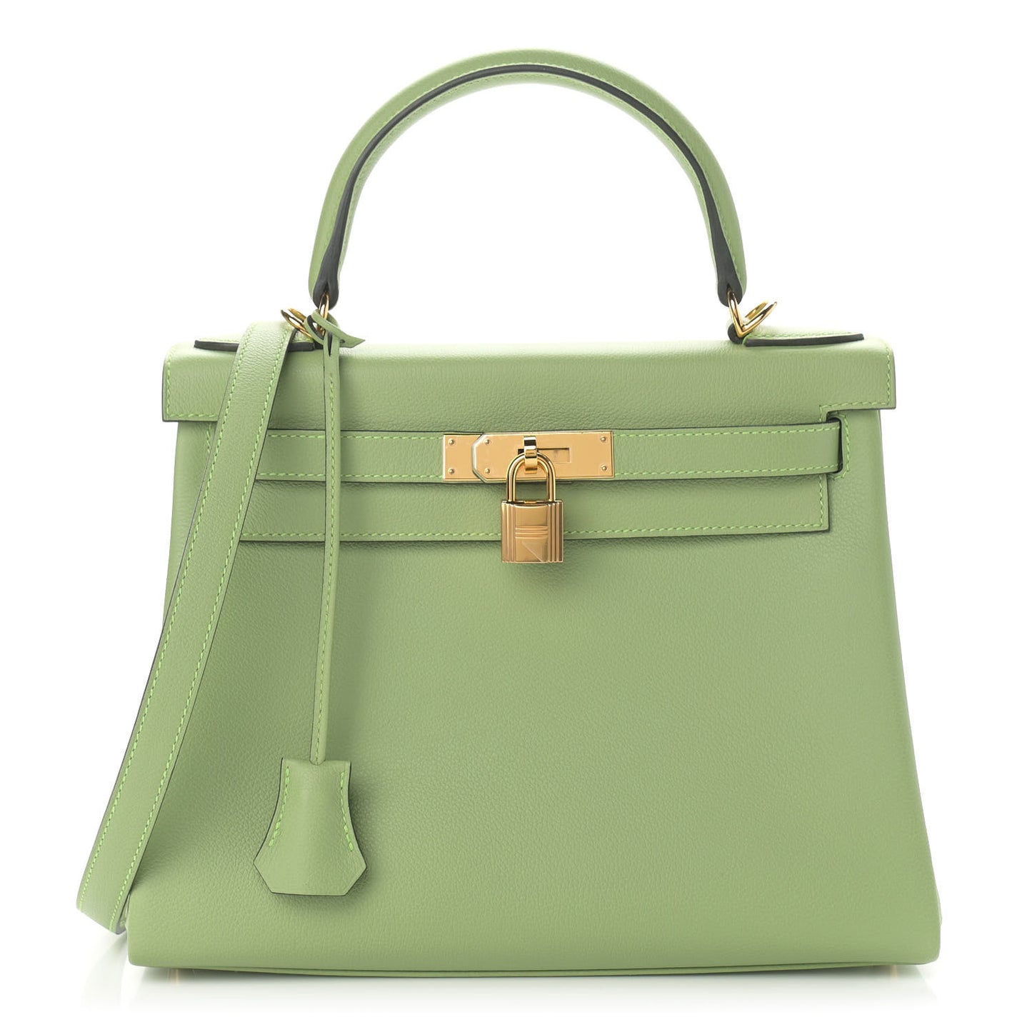 Evercolor Kelly Retourne 28 Vert Criquet