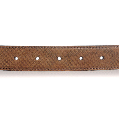 Gucci Python Sculpted GG Belt 85 34 Brown 13 of 14