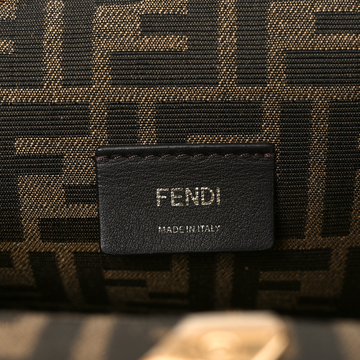 Fendi Shiny Nappa Small Fendi First Black 6 of 10