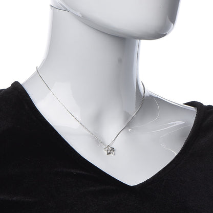 Chanel 18K White Gold Diamond Small Comete Geode Pendant Necklace 8 of 12