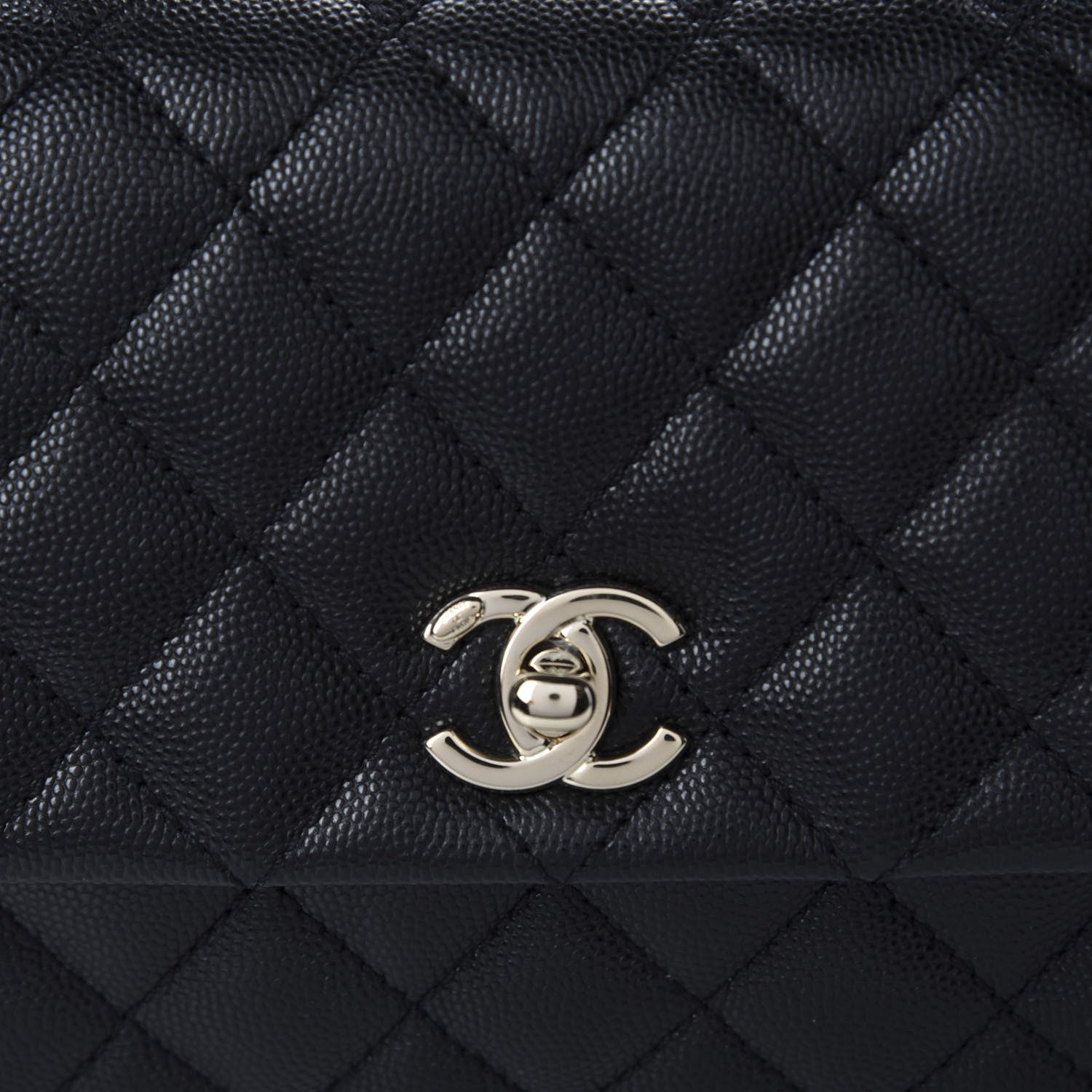 Chanel Caviar Quilted Mini Coco Handle Flap Black 9 of 9