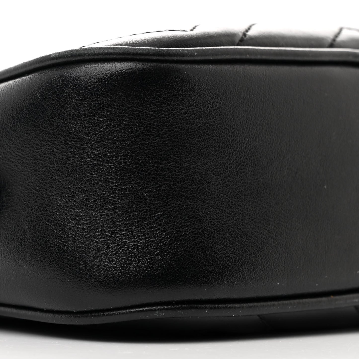 Calfskin Matelasse Mini GG Marmont Chain Shoulder Bag Black