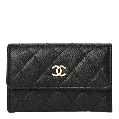 Chanel Caviar Quilted Flap Card Holder Black 2 of 25