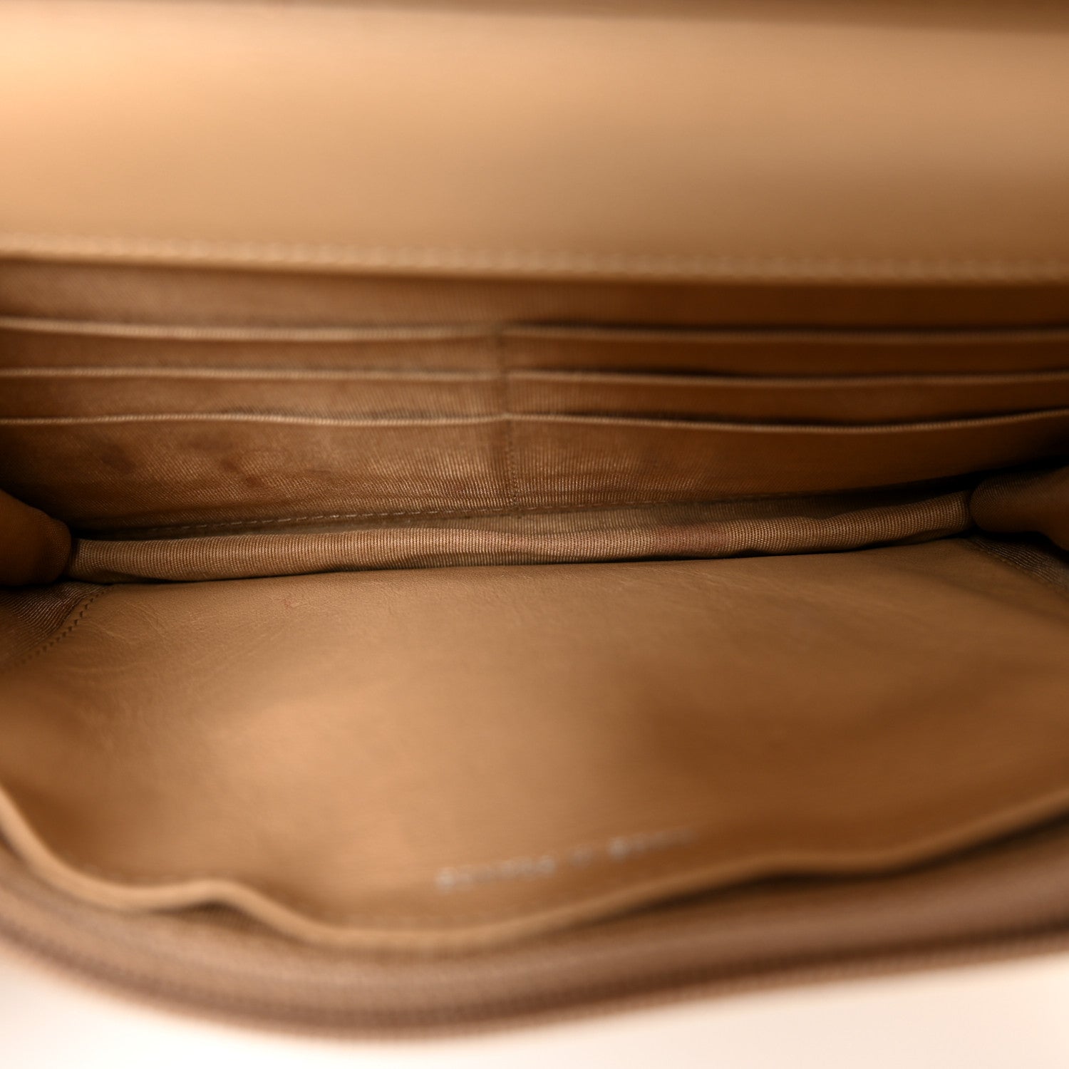 Chanel Caviar Quilted Boy Wallet On Chain WOC Dark Beige 5 of 13