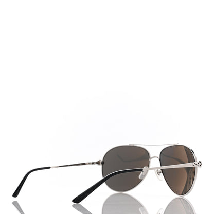 Cartier Panthere De Cartier Aviator Sunglasses Silver 4 of 9