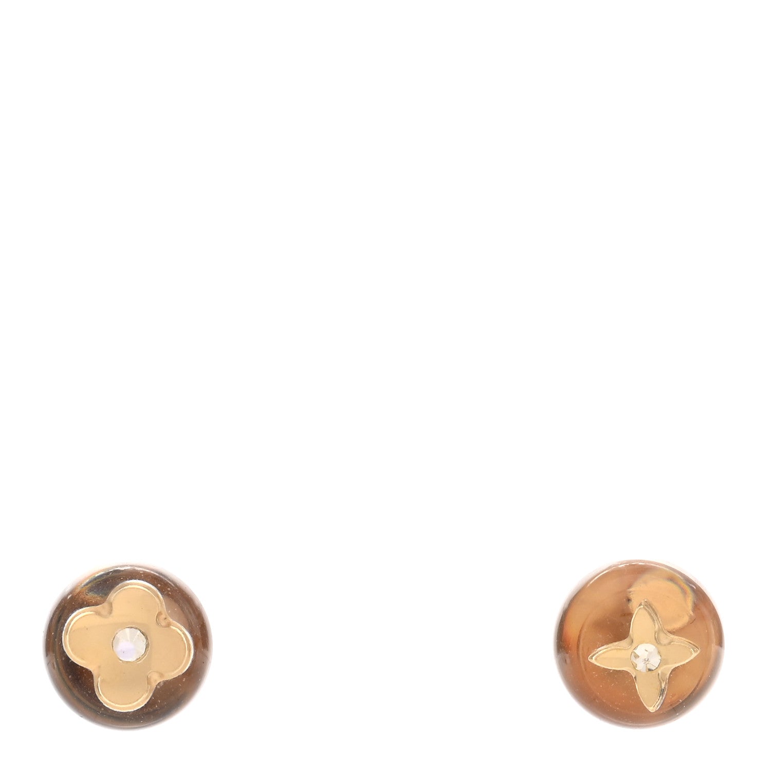 Louis Vuitton Resin Inclusion Stud Earrings 1 of 3