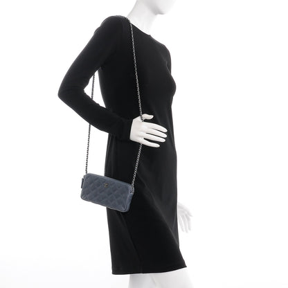 Chanel Caviar Quilted Small Clutch With Chain Grey 2 of 10