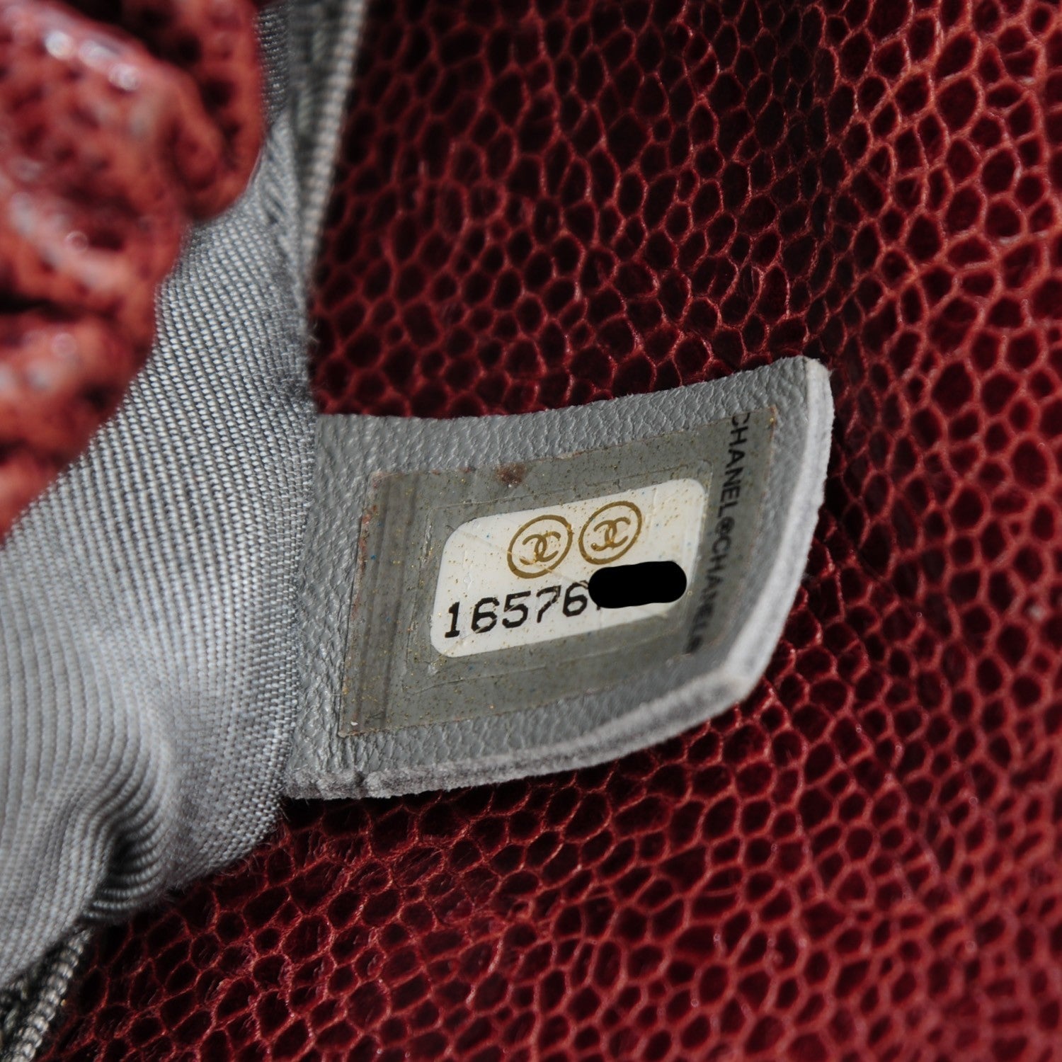 Chanel Grained Calfskin Quilted Medium Elastic Flap Bordeaux 8 of 8