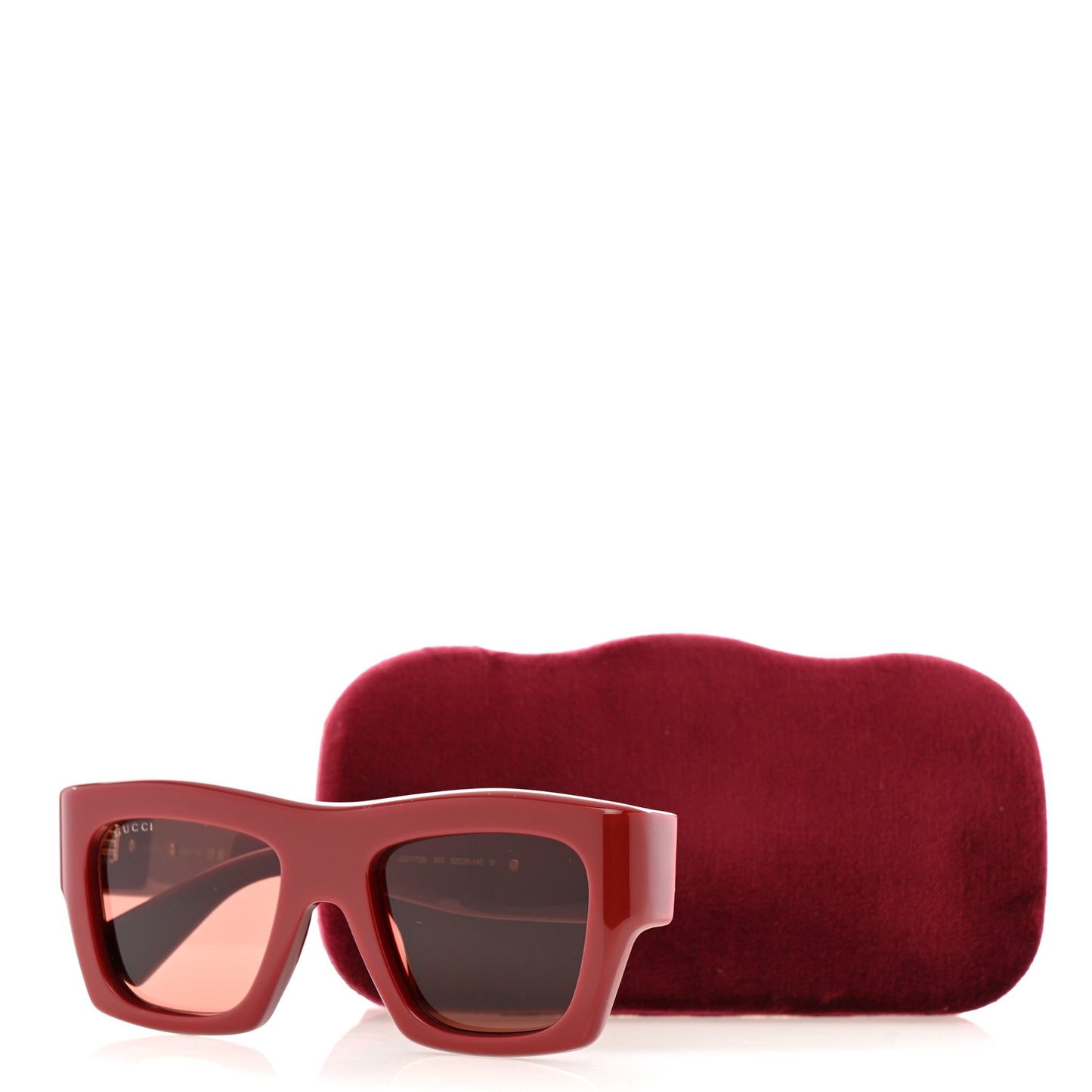 Acetate Square Sunglasses GG1772S Red