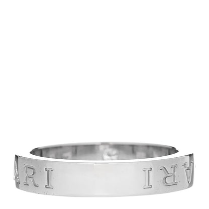 Bulgari 18K White Gold Diamond B.Zero1 Essential Band Ring 54 7 3 of 5