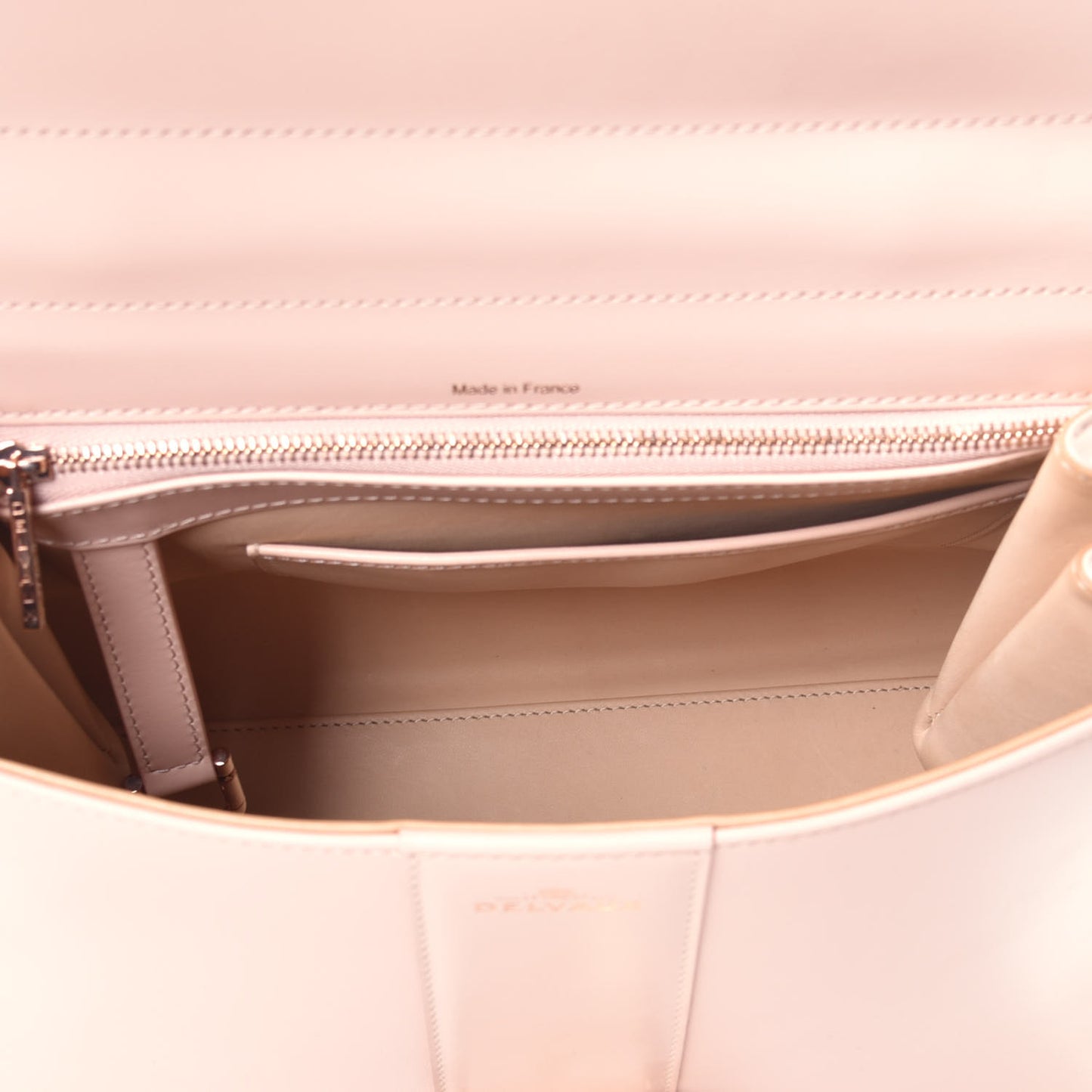 Calfskin MM Brillant Satchel Nude