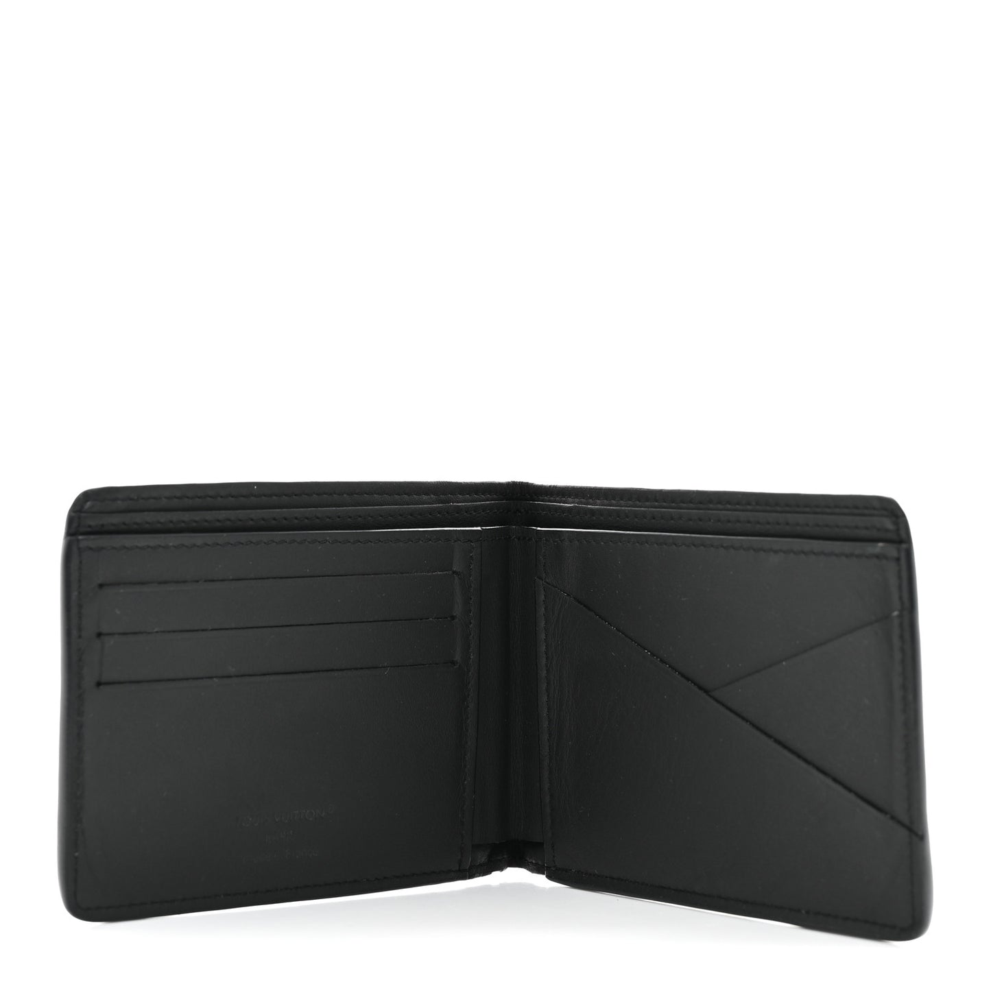 Calfskin Monogram Shadow Multiple Wallet Black