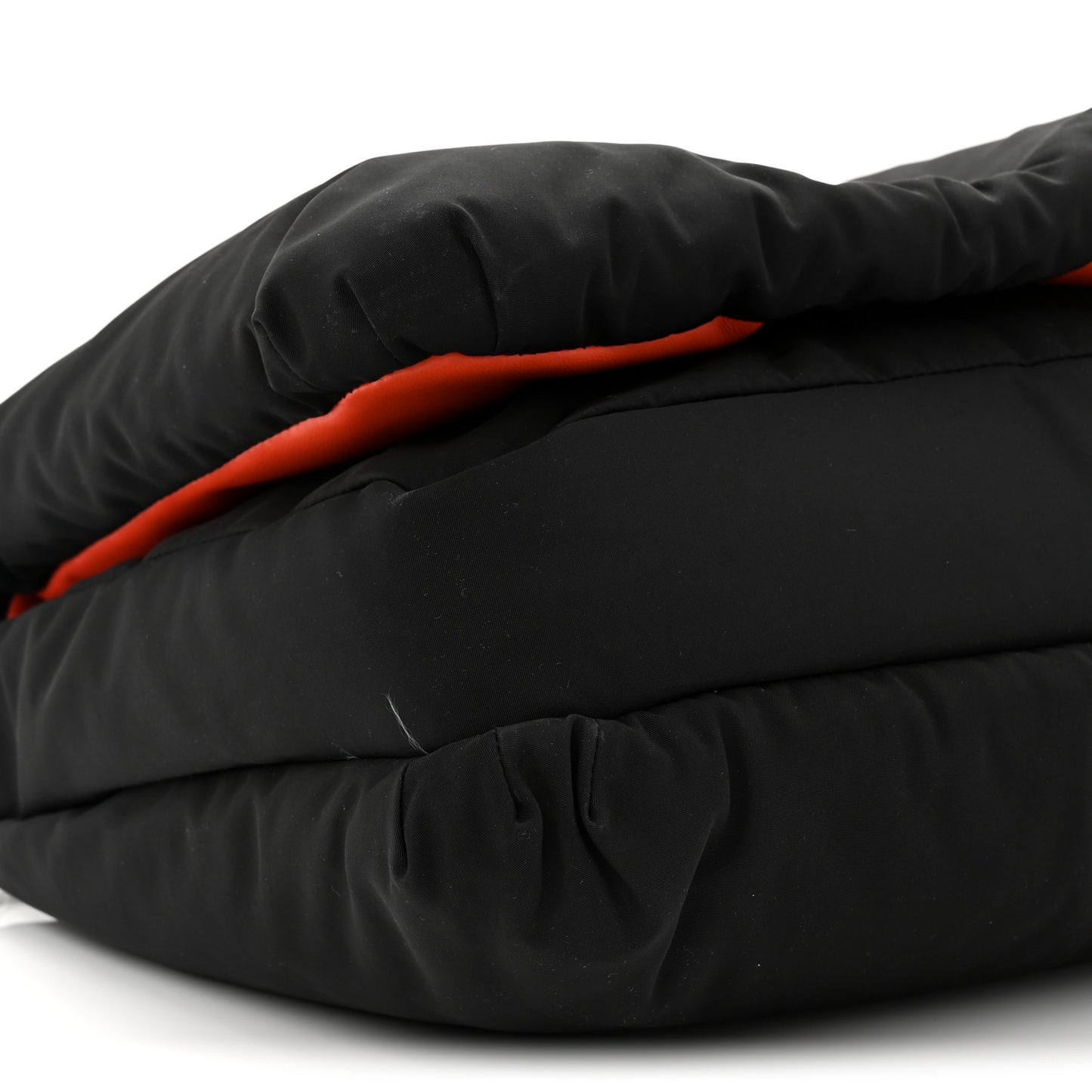 Nylon Medium Goya Puffer Bag Black