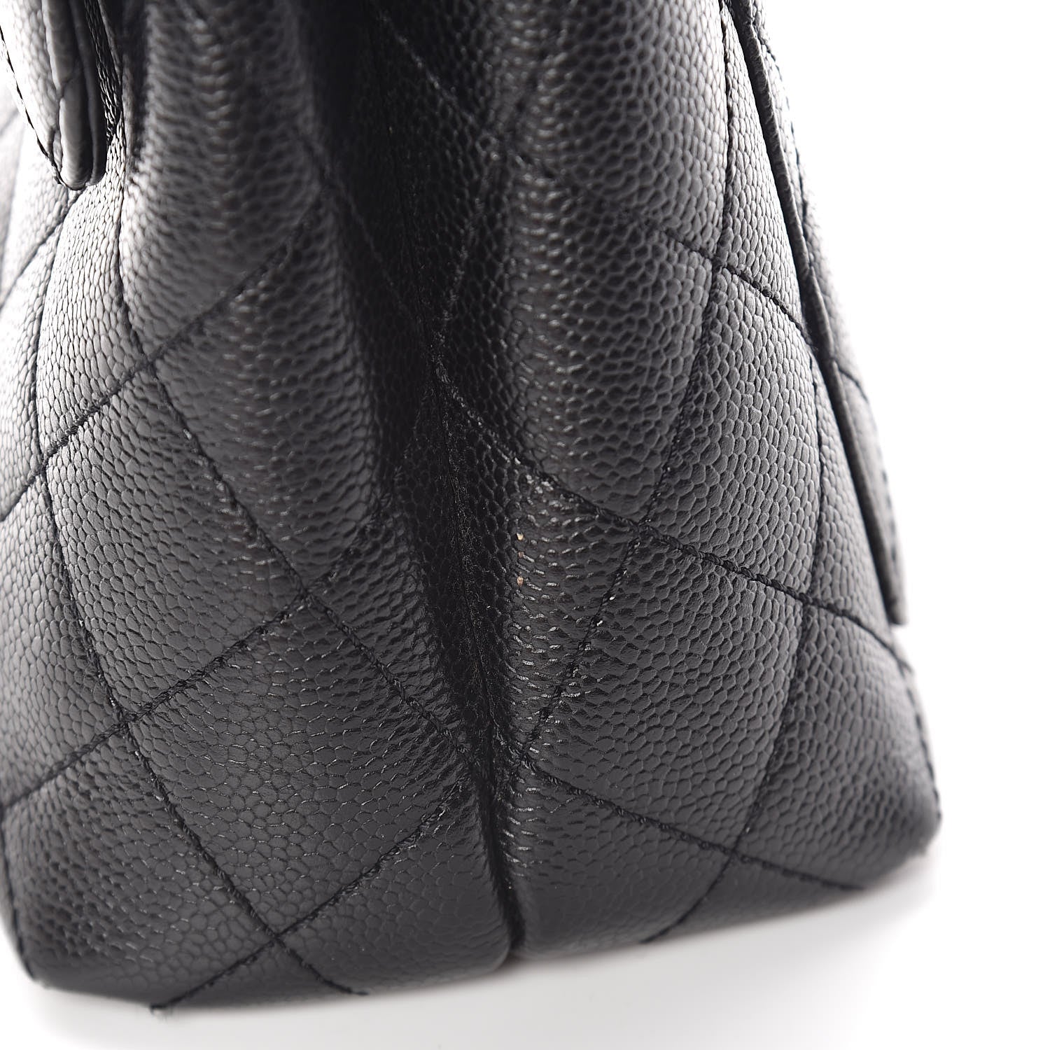 Chanel Caviar Quilted Jumbo Kelly Flap Black 16 of 18