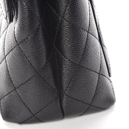 Chanel Caviar Quilted Jumbo Kelly Flap Black 16 of 18
